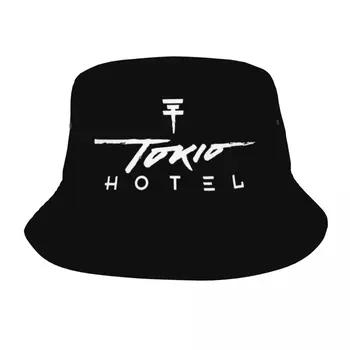 Кепка-панама с логотипом Tokio Hotel для летних путешествий для девочек, винтажные шляпы-бобы, которые можно упаковать для пеших прогулок, шляпа для занятий спортом