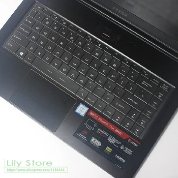 Ультратонкий чехол для клавиатуры из ТПУ для игрового ноутбука MSI GS65 P65 WS65 PS42 PS63 GF63