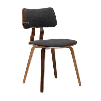 Скандинавские обеденные стулья из массива дерева, Кухонный стул со спинкой для спальни, Современная минималистская мебель для дома, стул для ресторана в отеле L
