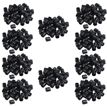 Резиновые колпачки-400 шт., черные резиновые трубки с круглыми концами 10 мм