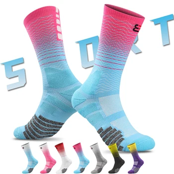 Новые нескользящие профессиональные Мужские Женские носки для спорта на открытом воздухе, дышащие носки для бега, езды на велосипеде, шоссейных велосипедов