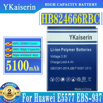 Аккумулятор HB824666RBC Для Huawei E5577 E5577Bs-937 Замена Аккумулятора Реальной Емкости Телефона 5100 мАч Batteria + Трек-код