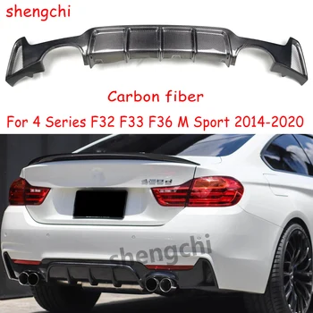 F32 F33 F36 MP Стиль Диффузор Заднего Бампера Из углеродного Волокна Для BMW 4 Серии F32 F33 F36 M Sport 420i 428i 430i 435i 440i 2014-2020
